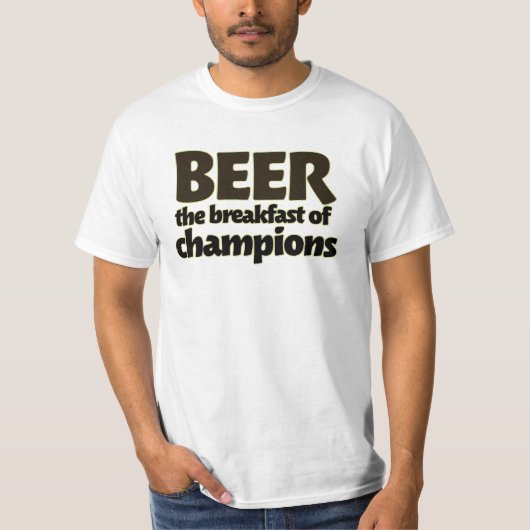 BIER das Frühstück der Champions T-Shirt (Vorderseite)