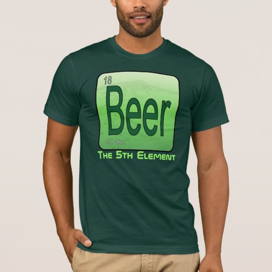 Bier das fünfte Element T-Shirt (Vorderseite)