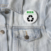 Bier, das im Prozessknopf recycelt Button (Beispiel)