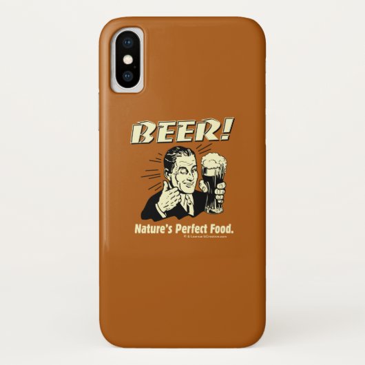 Bier: Das perfekte Essen der Natur Case-Mate iPhone Hülle (Rückseite)