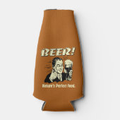 Bier: Das perfekte Essen der Natur Flaschenkühler (Vorderseite)