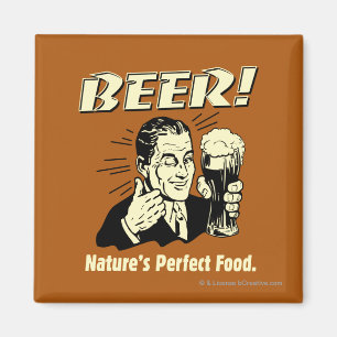 Bier: Das perfekte Essen der Natur Magnet