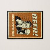 Bier: Das perfekte Essen der Natur Puzzle (Horizontal)