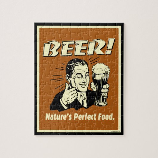 Bier: Das perfekte Essen der Natur Puzzle (Vertikal)