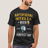 Bier Day Artificial Intelligence AI T-Shirt (Vorderseite)