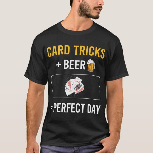 Bier Day Card Manipulation Trick T-Shirt (Vorderseite)