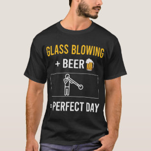 Bier Day Glass Blasgebläse Glasblasen T-Shirt