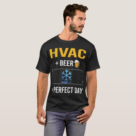 Bier Day HVAC T-Shirt (Vorne ganz)