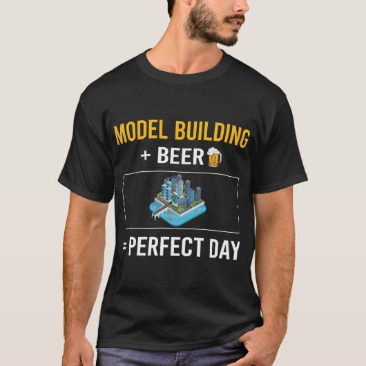 Bier Day Model Gebäude T-Shirt (Vorderseite)