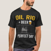 Bier Day Oil Rig Roughneck Offshore T-Shirt (Vorderseite)