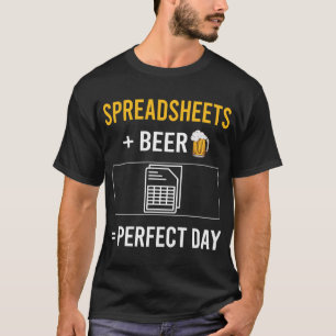 Bier Day Spreadsheet Spreadsheets T-Shirt