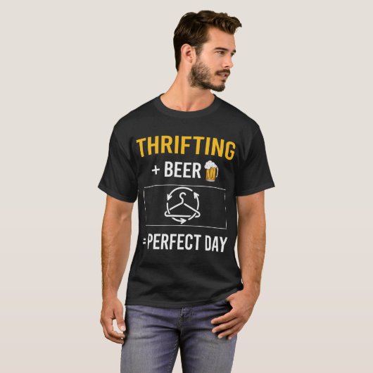 Bier Day Thrifting Thrift T-Shirt (Vorne ganz)