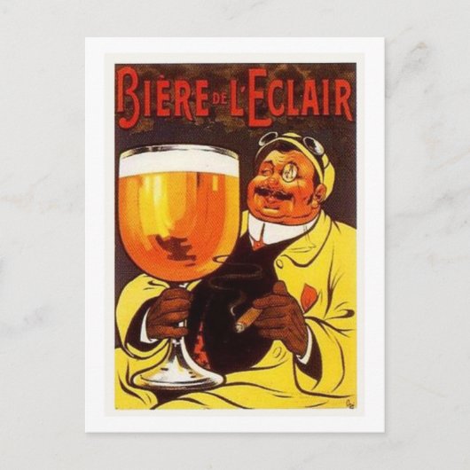 Bier de L'eclair Postkarte (Vorderseite)