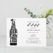 Bier-Degustationsflüge bringen Party mit sich Einladung (Stehend Vorderseite)