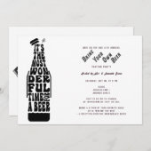 Bier-Degustationsflüge bringen Party mit sich Einladung (Vorne/Hinten)