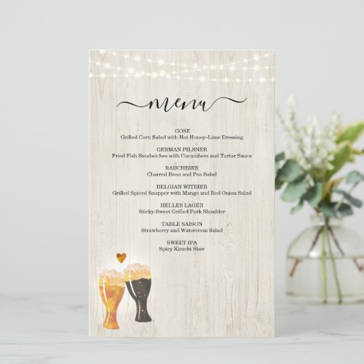 Bier-Degustationsmenü (Stehend Vorderseite)