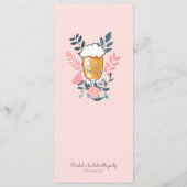 Bier-Degustationsmenü Junggeselinnen-Abschied Menükarte (Rückseite)