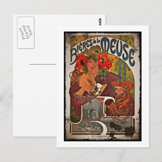 Bier der Maas Postkarte (Vorne/Hinten)