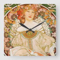 Bier der Neuen Art Clock by Mucha