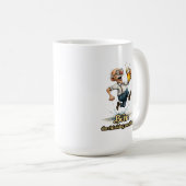 Bier - Der Treibstoff fürs männliche Denken Lustig Kaffeetasse (VorderseiteRechts)