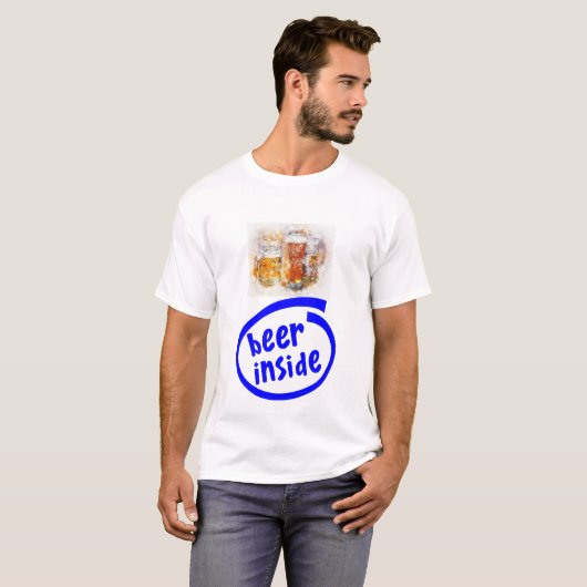 Bier-Design Herren-Basic-T - Shirt (Vorne ganz)
