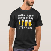 Bier Designs für Männer Cerveza Getränke Alcoho T-Shirt (Vorderseite)