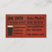 Bier-Destillation | Liquor | Leder Visitenkarte (Rückseite)