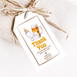 Bier Diaper Party Baby Dusche Fevor Tags Geschenkanhänger