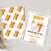 Bier Diaper Party Babydusche Einladung