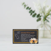 Bier Diaper Party-Bücher für Babyverpackungskarte Begleitkarte (Stehend Vorderseite)