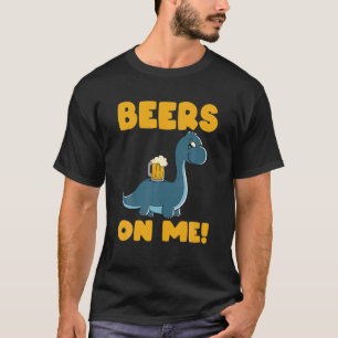 Bier Dinsoaur Drunkasaurus Beersaurus Dino - Bier T-Shirt