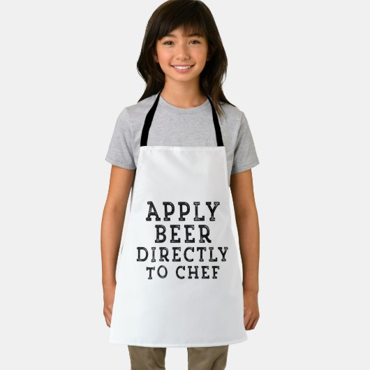 Bier direkt auf Koch anwenden, Kochtipps, Geschenk Schürze (Insitu)