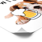 Bier Dog Bulldog - Glauben Sie, Sie können, und Si Fotodruck (Ecke)