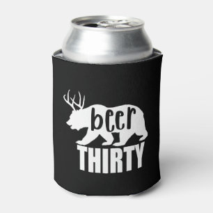 Bier dreißig kann coolere/Koozie Holztype Dosenkühler