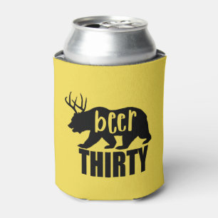 Bier dreißig kann coolere/Koozie   Holztype Dosenkühler