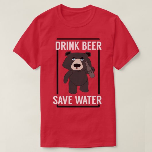 Bier Drink Bär Trimix T-Shirt (Design vorne)