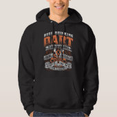 Bier Drink Dart Viking Warrior - Kunstleder Hoodie (Vorderseite)