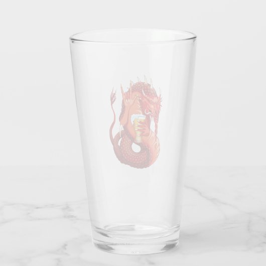 Bier Drink Dragon Glas (Rückseite)