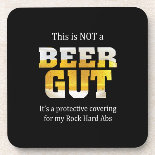 Bier Drink kein BIER GUT Geburtstag Getränkeuntersetzer (Vorderseite)