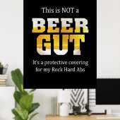 Bier Drink kein BIER GUT Geburtstag Poster (Heimbüro)