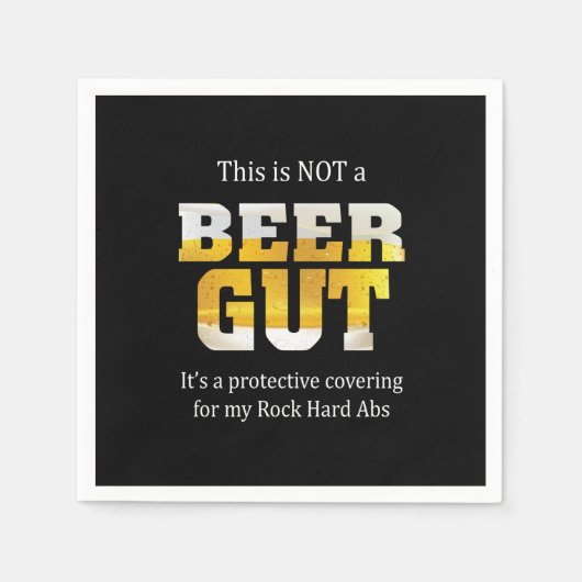 Bier Drink kein BIER GUT Geburtstag Serviette (Vorderseite)