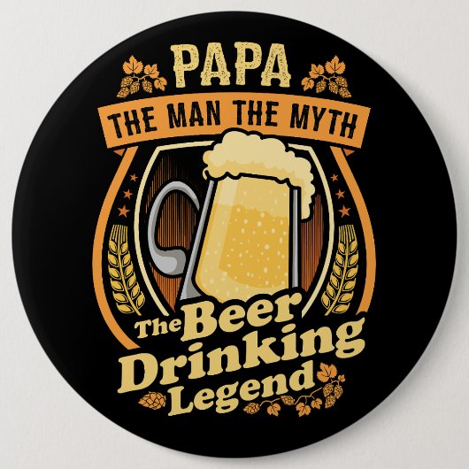 Bier Drink Legend Button (Vorderseite)