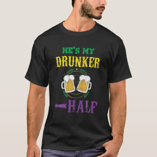 Bier Drink Party Parade Frauen Essen Funny Mardi T-Shirt