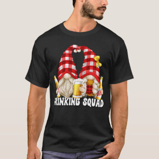 Bier Drink Squad Gnome Mama und Vater für Bier T-Shirt