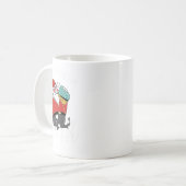 Bier Drinken Santa Xmas Bier Drinker Funny Christ Kaffeetasse (Vorderseite Links)