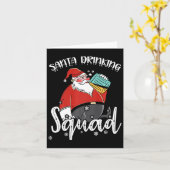 Bier Drinken Santa Xmas Bier Drinker Funny Christ Karte (Gelbe Blume)