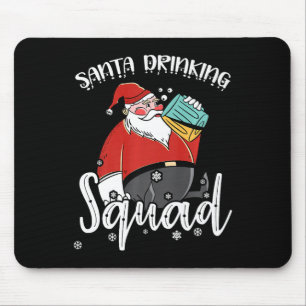 Bier Drinken Santa Xmas Bier Drinker Funny Christ Mousepad