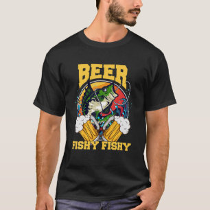 Bier Drinker Angeln T-Shirt
