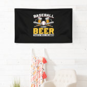 Bier Drinker Baseball Bier Spaß Geburtstag Banner (Insitu)