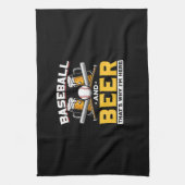 Bier Drinker Baseball Bier Spaß Geburtstag Geschirrtuch (Vertikal)